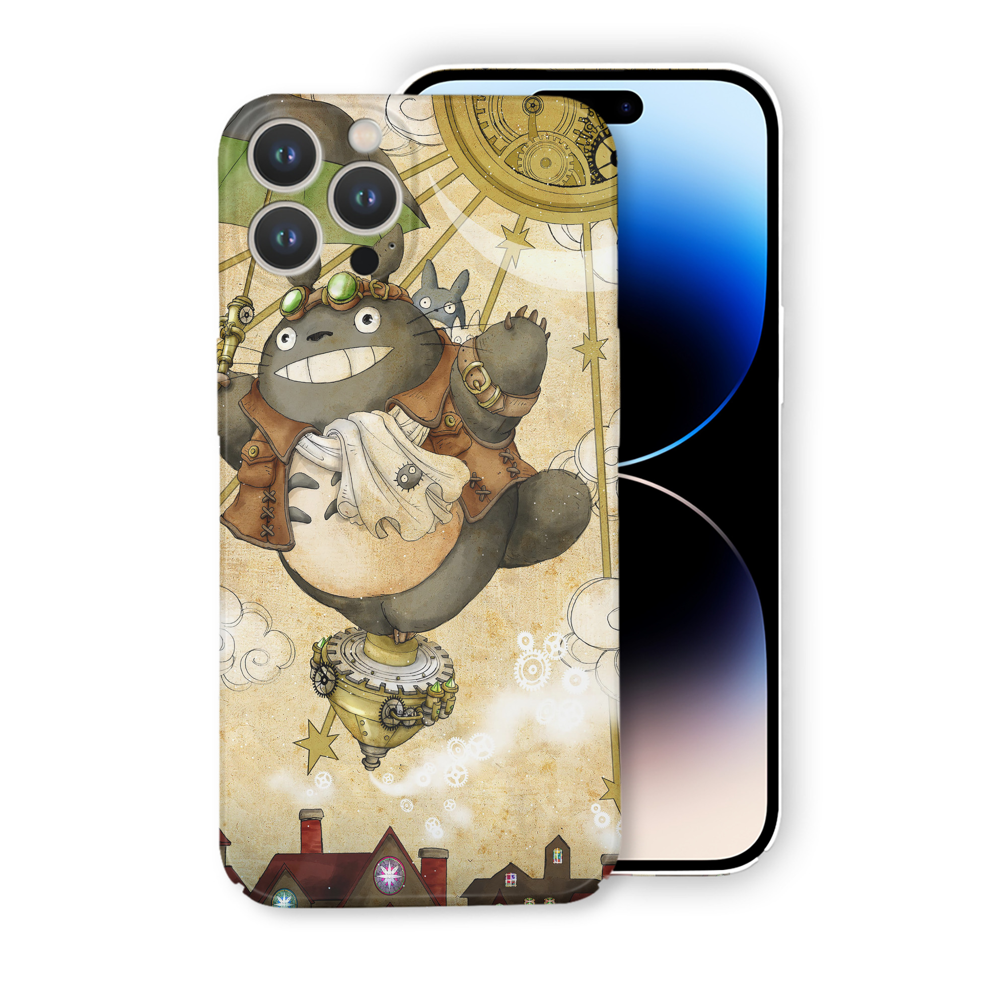 （画像用） となりのトトロ 草壁メイ 草壁サツキ My Neighbor Totoro Satsuki Kusakabe Mei Kusakabe 【iPhone 14シリーズ対応】ハードケース